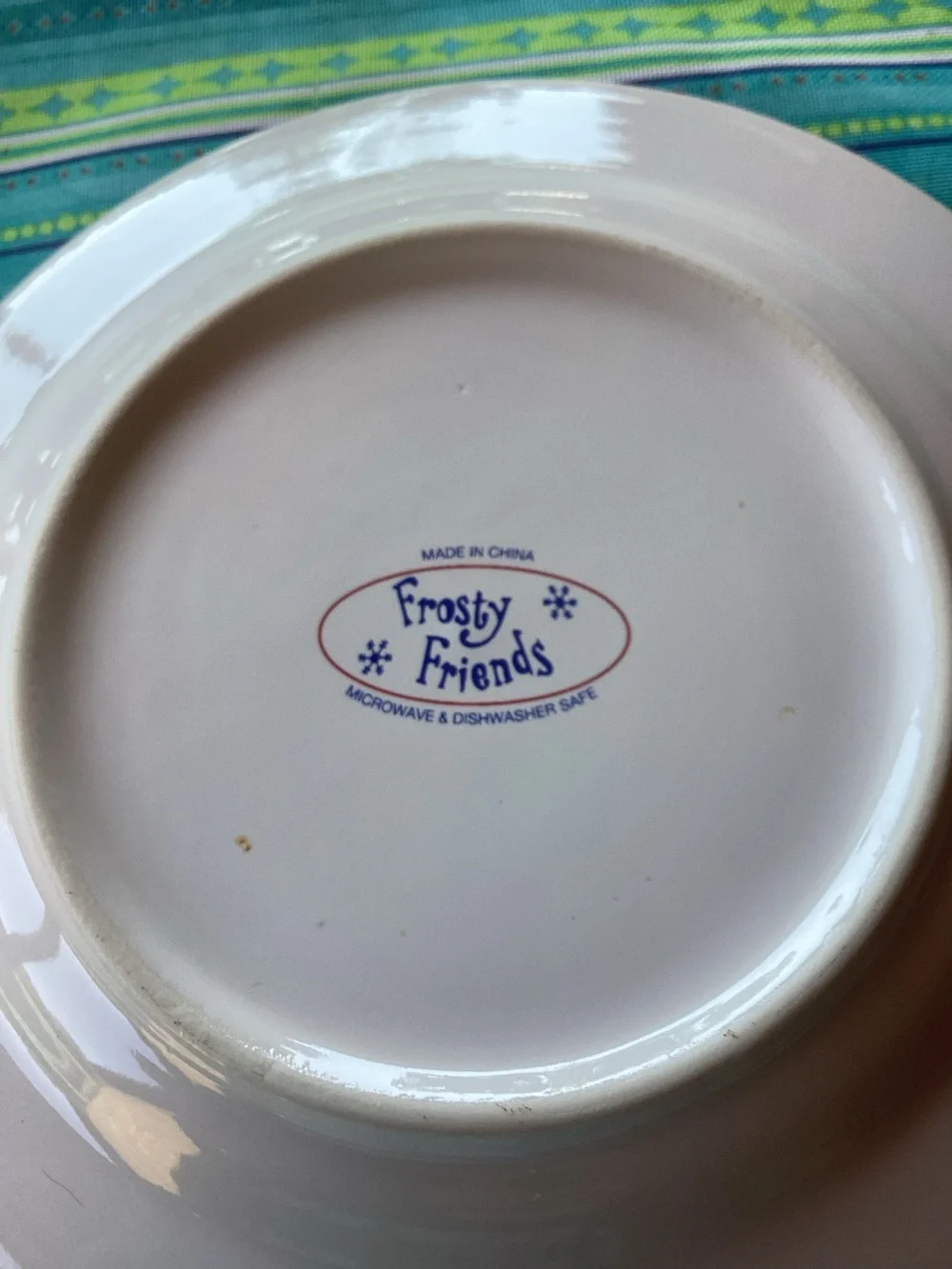 Frosty Friends Vintage Salad/Dessert Plates - set of 3